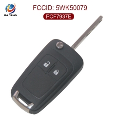 AK057001 for Vauxhall 2 Button Flip remote control key 433MHz ID46(PCF7937E)  5WK50079