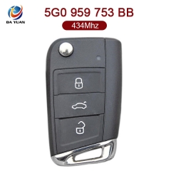 AK001076 for VW 3 Button Flip Key 434MHz 5G0 959 753 BB