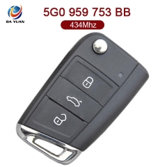 AK001076 for VW 3 Button Flip Key 434MHz 5G0 959 753 BB