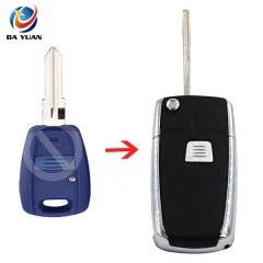 AS017009 Modified flip 1 button remote key shell case fob for Fiat Stilo Punto Seicento