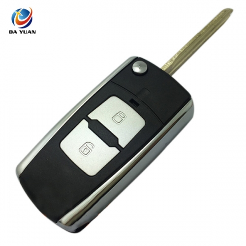 AS020048 for Hyundai tucson 2+1 button folding remote key blank shell flip entry keyless remote fobs