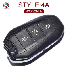 AK009035 for Peugeot DS 308 Smart Key 3 Button 433.92MHz 4A