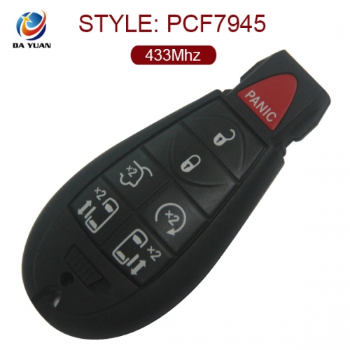 AK015048 for Chrysler Smart Remote Key 6+1 Button 433MHz ID46 PCF7945 Keyless go