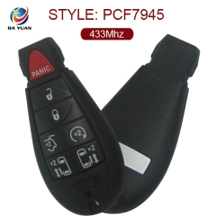 AK015048 for Chrysler Smart Remote Key 6+1 Button 433MHz ID46 PCF7945 Keyless go