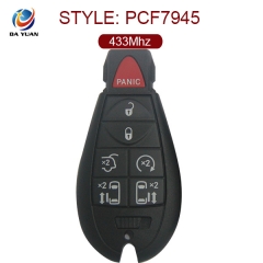 AK015048 for Chrysler Smart Remote Key 6+1 Button 433MHz ID46 PCF7945 Keyless go