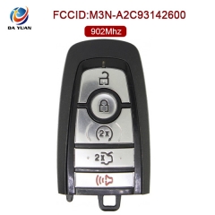 AK018065 for Ford Fusion 2017 Smart Key 4+1 Button 902MHz FCCID M3N-A2C93142600 Part# HC3T-15K601-BA