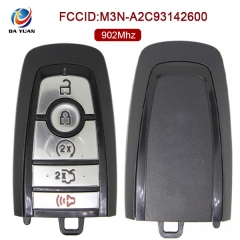 AK018065 for Ford Fusion 2017 Smart Key 4+1 Button 902MHz FCCID M3N-A2C93142600 Part# HC3T-15K601-BA
