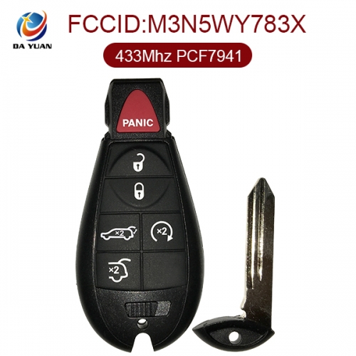 AK023013 for Jeep Smart Remote Key 5+1 Button 433MHz PCF7941 M3N5WY783X