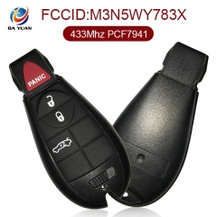 AK023007 for Jeep Smart Remote Key 3+1 Button 433MHz PCF7941 M3N5WY783X