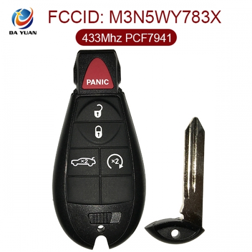 AK024009 for DODGE Smart Remote Key 4+1 Button 433MHz PCF7941 M3N5WY783X