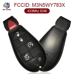 AK024010 for DODGE Smart Remote Key 4+1 Button 433MHz PCF7941 M3N5WY783X