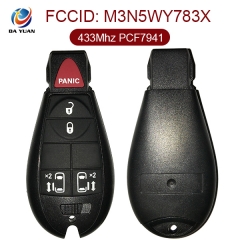 AK024012 for DODGE Smart Remote Key 4+1 Button 433MHz PCF7941 M3N5WY783X