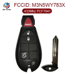 AK024008  for DODGE Smart Remote Key 3+1 Button 433MHz PCF7941 M3N5WY783X