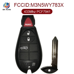 AK023007 for Jeep Smart Remote Key 3+1 Button 433MHz PCF7941 M3N5WY783X