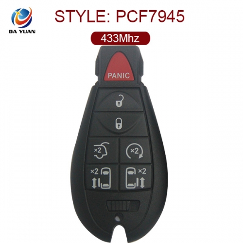 AK024020 for Dodge Smart Remote Key 6+1 Button 433MHz ID46 PCF7945 Keyless go