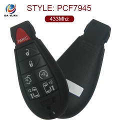 AK023020 for Jeep Smart Remote Key 6+1 Button 433MHz ID46 PCF7945 Keyless go