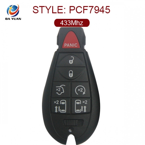 AK023020 for Jeep Smart Remote Key 6+1 Button 433MHz ID46 PCF7945 Keyless go