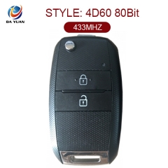 AK051016 Original for KIA KX3 Flip Remote Key 2 Button 433MHz 4D60 80Bit RKE-4F23