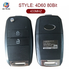 AK051016 Original for KIA KX3 Flip Remote Key 2 Button 433MHz 4D60 80Bit RKE-4F23
