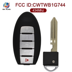 AK058001 for Infiniti QX80 Smart Remote Key 4+1 Button 434MHz PCF7952 CWTWB1G744 285E3-1LA5A