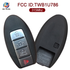 AK058003 for Infiniti Smart Key 3+1 Button 315MHz FCCID TWB1U786