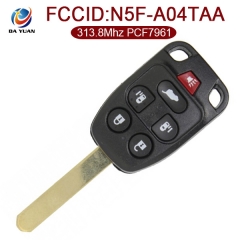 AK003085 for Honda O-dyssey 2011-2013 Remote Key 5+1 Button 313.8MHz PCF7961 FCCID N5F-A04TAA