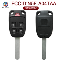 AK003084 for Honda O-dyssey 2011-2013 Remote Key 4+1 Button 313.8MHz PCF7961 FCCID N5F-A04TAA