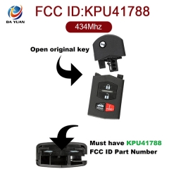 AK026029 for Mazda Flip Key 3+1 Button 434MHz FCC ID KPU41788