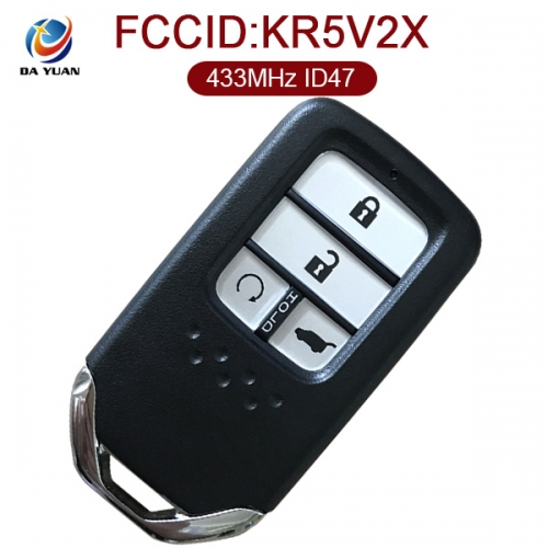 AK003087 for Honda Smart Key 4 Button 433MHz ID47 Chip FCCID KR5V2X OEM # 72147-THA-H31