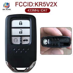 AK003086 for Honda C-ivic 2016 Smart Key 4 Button 433MHz ID47 Chip FCCID KR5V2X OEM # 72147-TEX-Z01