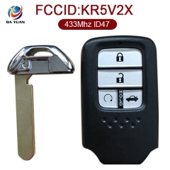 AK003086 for Honda C-ivic 2016 Smart Key 4 Button 433MHz ID47 Chip FCCID KR5V2X OEM # 72147-TEX-Z01