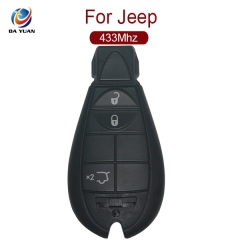 AK023021 Original and new for Jeep 3 button flip key 433Mhz