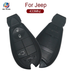 AK023021 Original and new for Jeep 3 button flip key 433Mhz