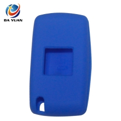 AS060006 For Peugeot Citroen silicone case 2 button flip car key bag in Navy blue