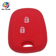 AS060005 For Peugeot silicone case 2 buttons red key bag