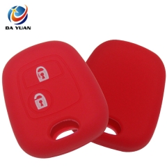 AS060005 For Peugeot silicone case 2 buttons red key bag