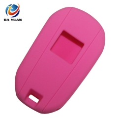 AS060017 For Peugeot silicone case 3 buttons pink car key bag