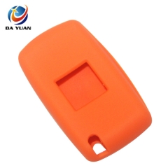 AS060013 For Peugeot silicone case 3 buttons orange car key bag