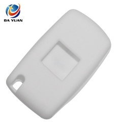 AS060016 For Peugeot silicone case 3 buttons car key bag white