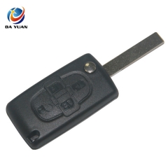 AS016023 for Citroen 307 4 buttons flip key blank without battery place(CE0523)