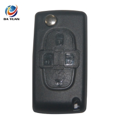 AS016023 for Citroen 307 4 buttons flip key blank without battery place(CE0523)