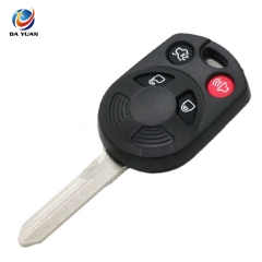 AS018035 For Ford 3+1 button remote key shell with FO38R blade