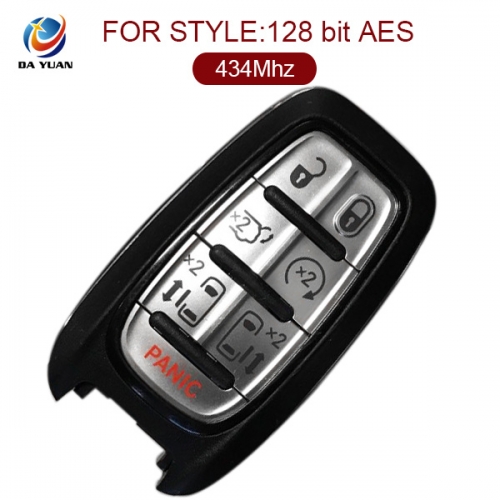 AK015042 for 2017-2018 Chrysler Pacifica Smart Keyless Remote Key 6+1 Button 434MHz HITAG 128BIT AES M3N-97395900 68238689