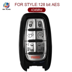 AK015042 for 2017-2018 Chrysler Pacifica Smart Keyless Remote Key 6+1 Button 434MHz HITAG 128BIT AES M3N-97395900 68238689