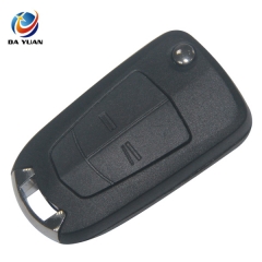 AS028046 For Opel 2 buttons replacable key shell with HU100 blade