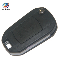 AS028053 For Opel 2 button flip key case with left blade(HU46 blade)