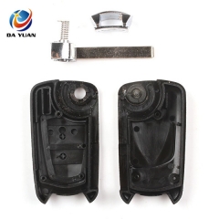 AS028048 For Opel 2 buttons replacable key shell with HU100 blade