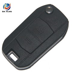 AS028051 For Opel 2 button flip key shell with HU43 blade