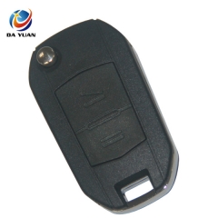 AS028053 For Opel 2 button flip key case with left blade(HU46 blade)