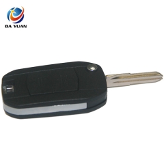 AS028051 For Opel 2 button flip key shell with HU43 blade